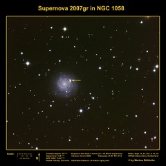 Supernova 2007gr in NGC1058