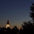 Stadtkirche Thun mit Venus und Jupiter 2015