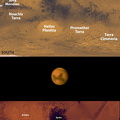 Mars mit Beschriftung