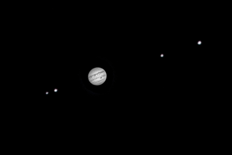 Jupiter mit den 4 Galileischen Monden 2015