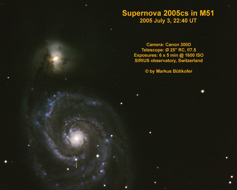 Supernova 2005cs in M51