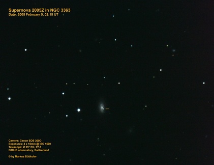 Supernova 2005Z in NGC3363