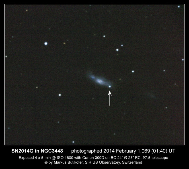 Supernova 2014G in NGC3448