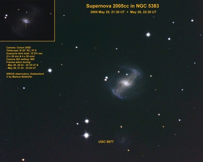 Supernova 2005cc in N5383