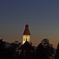 Stadtkirche Thun mit Merkur am 27.02.2019